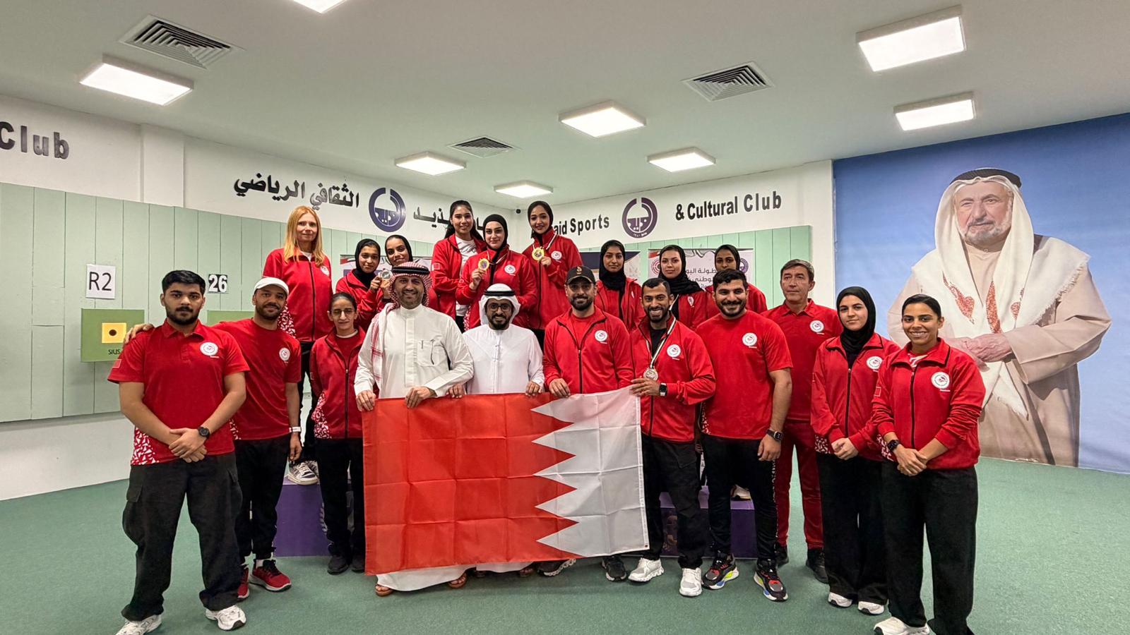 فريق وزارة الداخلية للرماية يحقق مراكز متقدمة في بطولة اليوم الوطني 54 الدولية للرماية الهوائية للأندية بالشارقة<